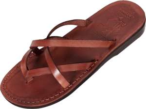 Leather sandals PNG image-9689